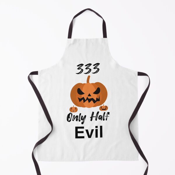 Item preview, Funny 333 Only Half Evil Halloween Heart Scary Pumpkin T-Shirt designed and sold by KARTICK DUTTA.