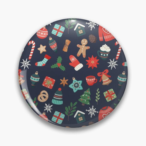 Artikelvorschau, Nettes Winterweihnachtselementmuster mit Lebkuchenplätzchen, Dekorationen, Pullover, Tassen, Zuckerstange entworfen und verkauft von biscottodesign.