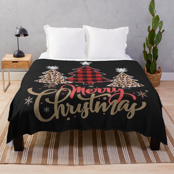 Item preview, Leopard Plaid Christmas Tree Merry Christmas designed and sold by perimitoous.
