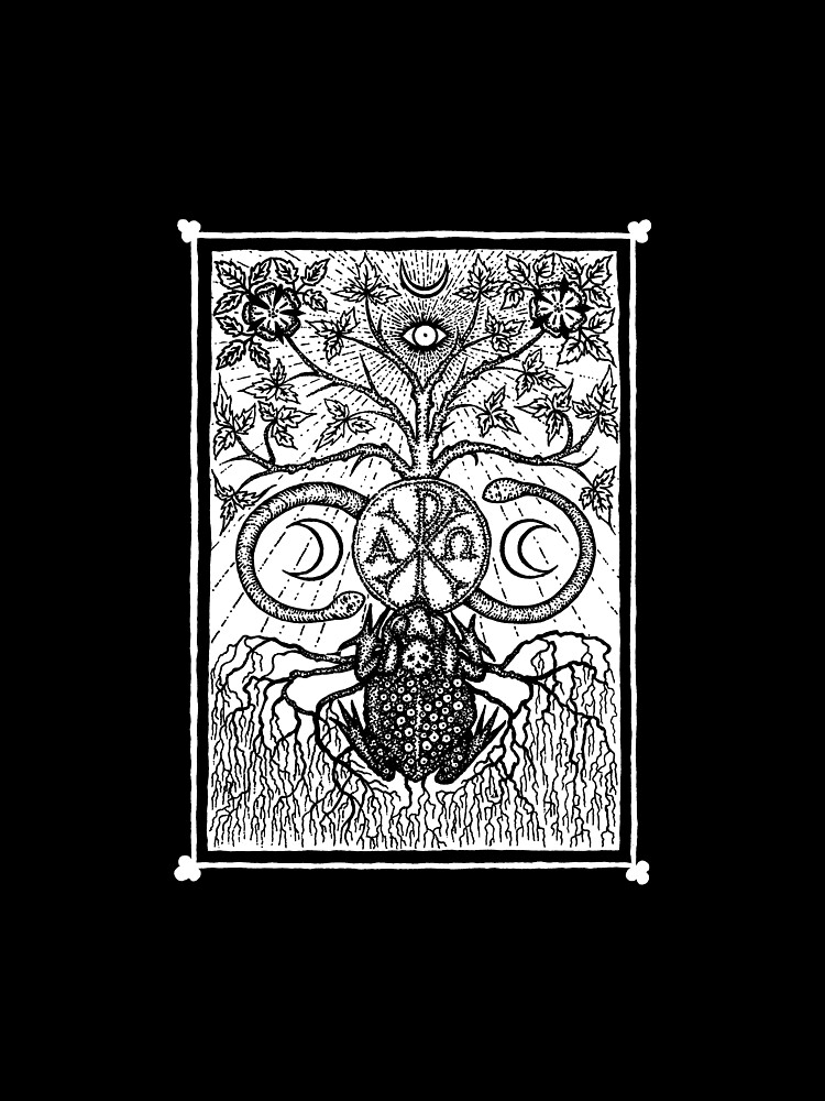 Thumbnail 3 of 3, Scarf, The Black Toad (frontispiece) by Gemma Gary designed and sold by TroyBooks.