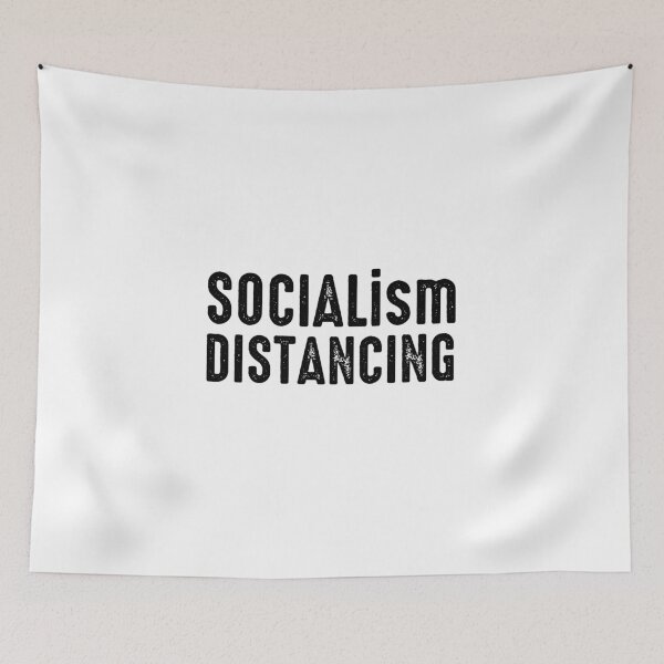 Item preview, Socialism Distancing Vintage designed and sold by The Little Wood Cottage.