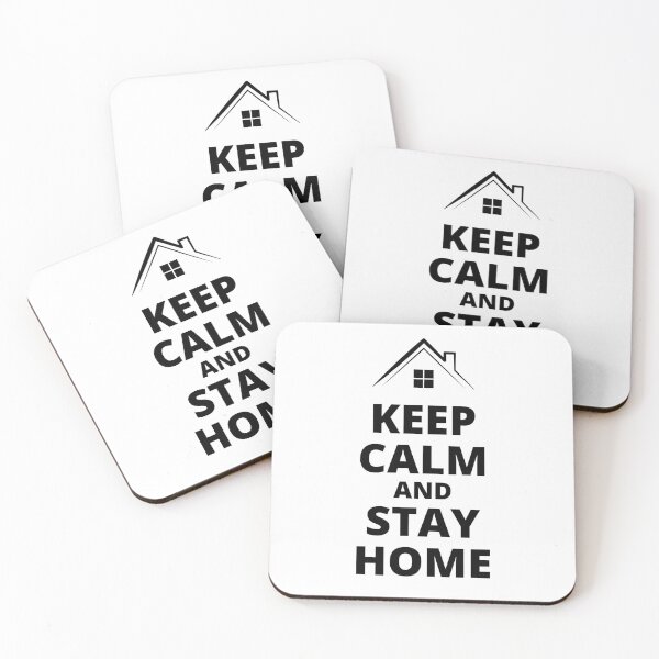 Item preview, Keep Calm and Stay Home Dark Text designed and sold by Web CreationsNL.