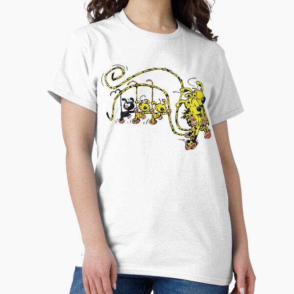 T-shirt « Marsupilami en nid cueillant des fleurs », par Hubashop