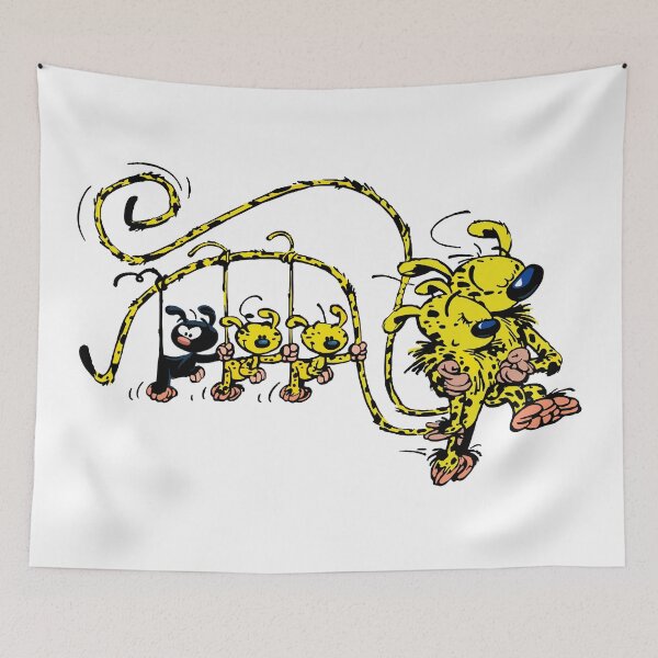 Item preview, Marsupilami babies hanging on tail designed and sold by Hubashop.
