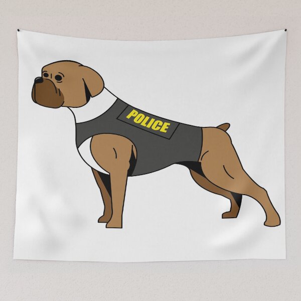 Item preview, Cute Police Dog designed and sold by TrueTrippyArts.