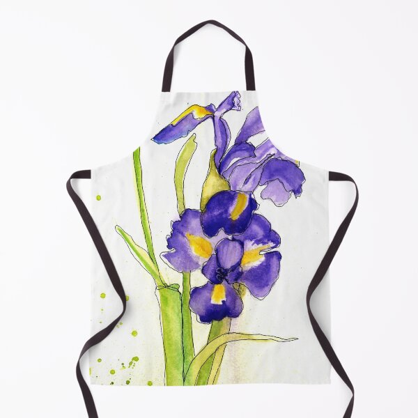 Item preview, Hand Painted Wild Purple Flowers in Bloom designed and sold by Nickie-Jones.