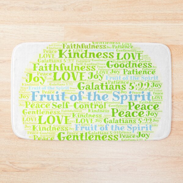 Item preview, Fruit of the Spirit Apple-Shaped Word Cloud Galatians 5:22 designed and sold by ittybittyowl.