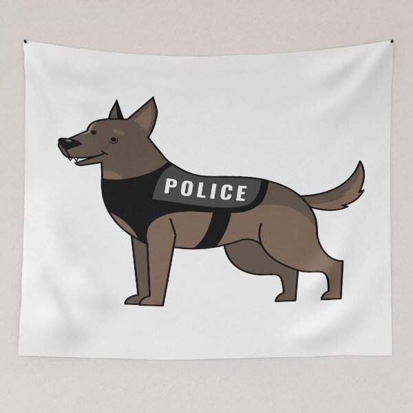 Item preview, Cute Police Dog designed and sold by TrueTrippyArts.