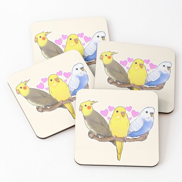 Item preview, Budgies and Cockatiel designed and sold by meruesan.