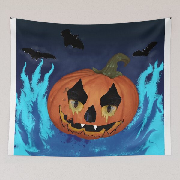 Item preview, FIERY HALLOWEEN PUMPKIN designed and sold by suryaperi.