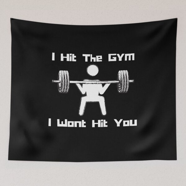 Item preview, I Hit The Gym So I Won't Hit You designed and sold by Spot Sweet.