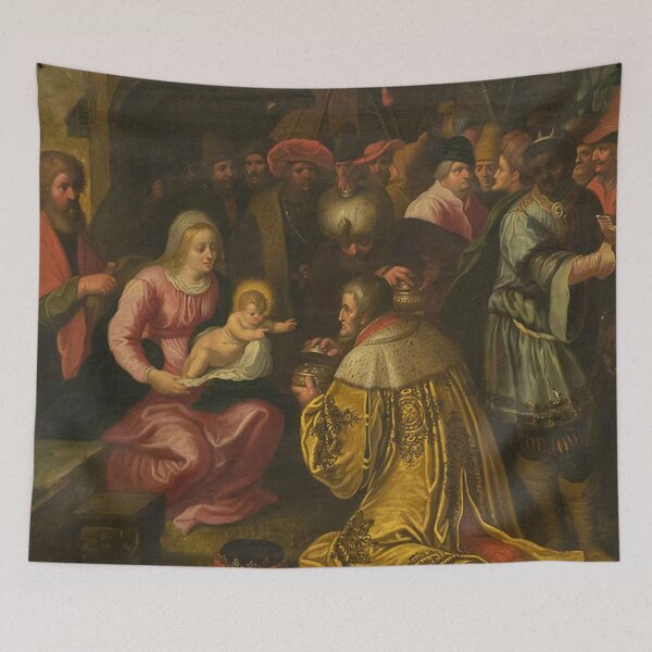 Item preview, Baby Jesus and the wise men - Aanbidding door de wijzen -  Frans Francken III (1607-1667)  designed and sold by Vintage Designs +.