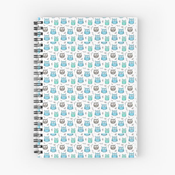 Item preview, Owls blue grey cute pattern designed and sold by A. Love.