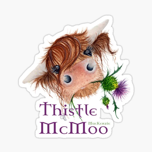 Thistle MacKenzie McMoo Sticker