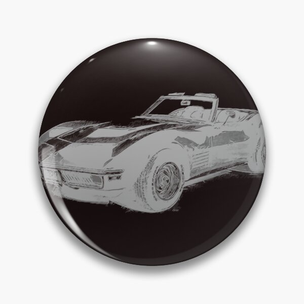 Item preview, 1971 Chevrolet Corvette convertible drawing designed and sold by MovieTeess.