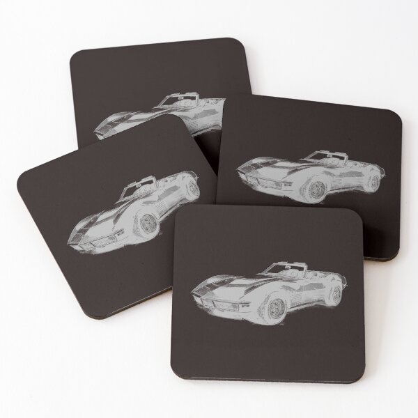Item preview, 1971 Chevrolet Corvette convertible drawing designed and sold by MovieTeess.