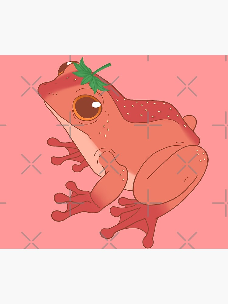 "Strawberry frog" Poster by Narniax Redbubble