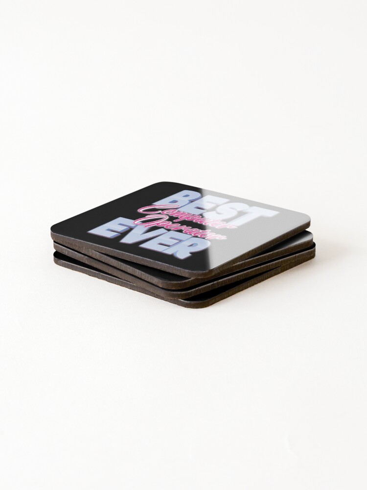 Thumbnail 4 of 5, Coasters (Set of 4), Best Computer Operator Ever designed and sold by ProjectX23.