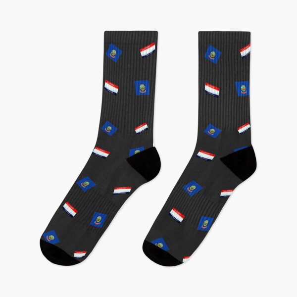 Item preview, Idaho Flag and License Plate Pattern designed and sold by Dude  Stuff.