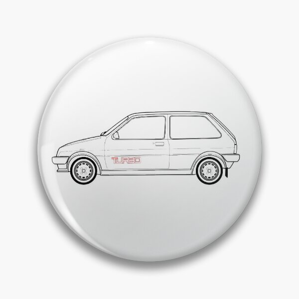 Item preview, MG Metro Turbo Line drawing designed and sold by RJWautographics.