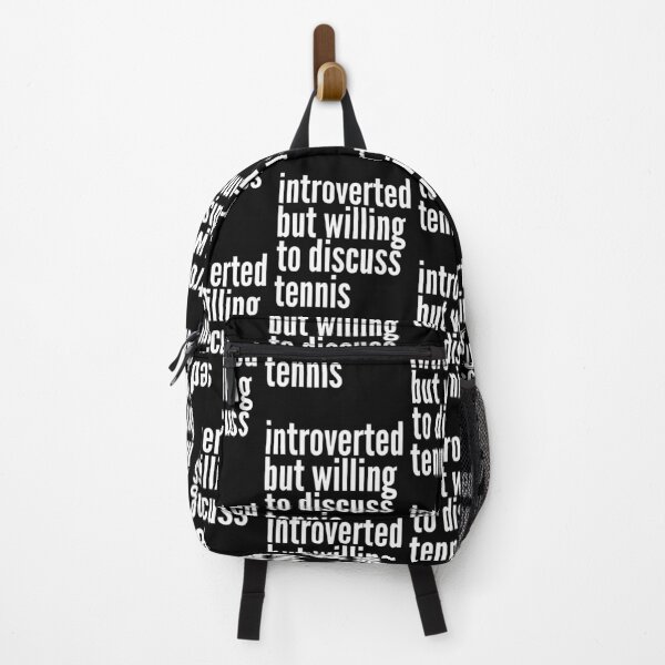 Item preview, Introverted but willing to discuss Tennis designed and sold by SlartybardPOD2.