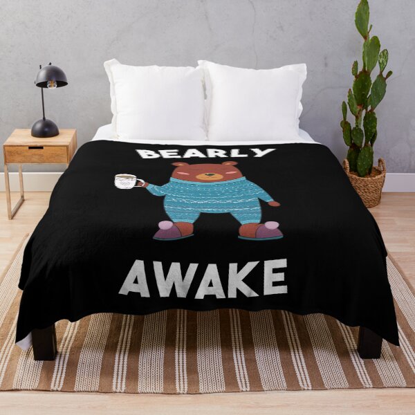 Item preview, Bearly Awake Funny Sleepy Bear designed and sold by silverhexagon.