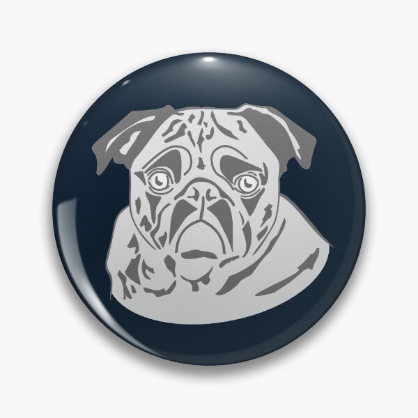 Item preview, Pug Face Gray Colors designed and sold by tuzlay.