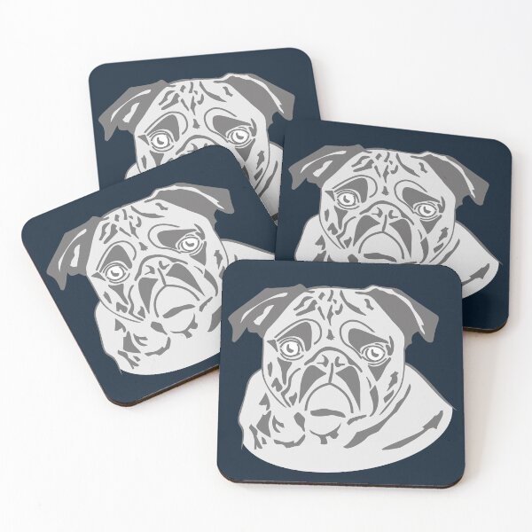 Item preview, Pug Face Gray Colors designed and sold by tuzlay.