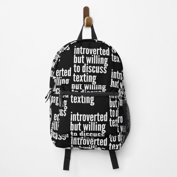 Item preview, Introverted but willing to discuss Texting designed and sold by SlartybardPOD2.