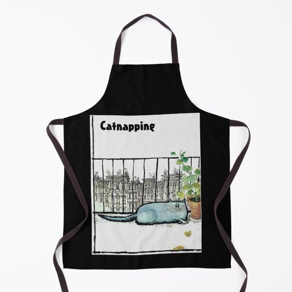 Item preview, CATNAPPING : Vintage Sleeping Cat Print designed and sold by posterbobs.