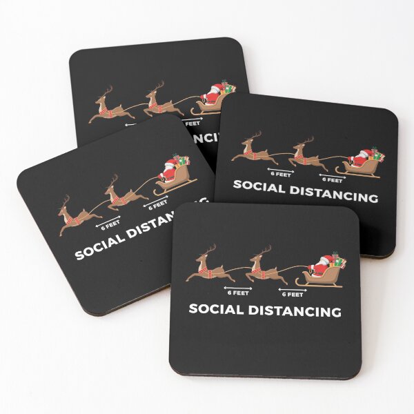 Item preview, Social distancing xmas style. Quarantine Shirt, Christmas Family Shirt, Social distancing shirt, Funny Christmas, Hilarious Social Distancing Santa, Early Christmas Gift designed and sold by InkyJack.