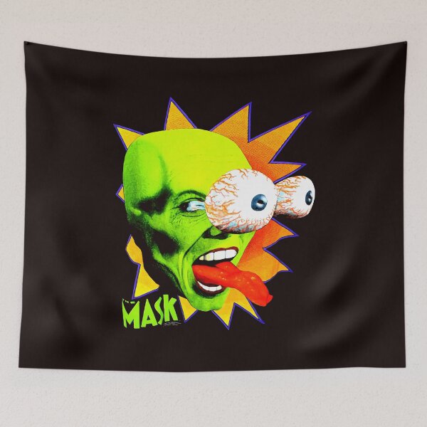 Item preview, 1994 The MASK Vintage Stanley Ipkiss vs Apartment Manager Bug Eyes designed and sold by MovieTeess.