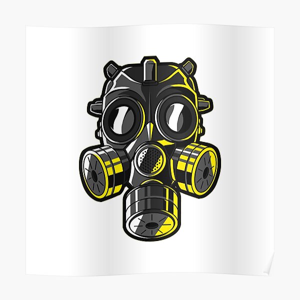 Poster Gasmaske Redbubble