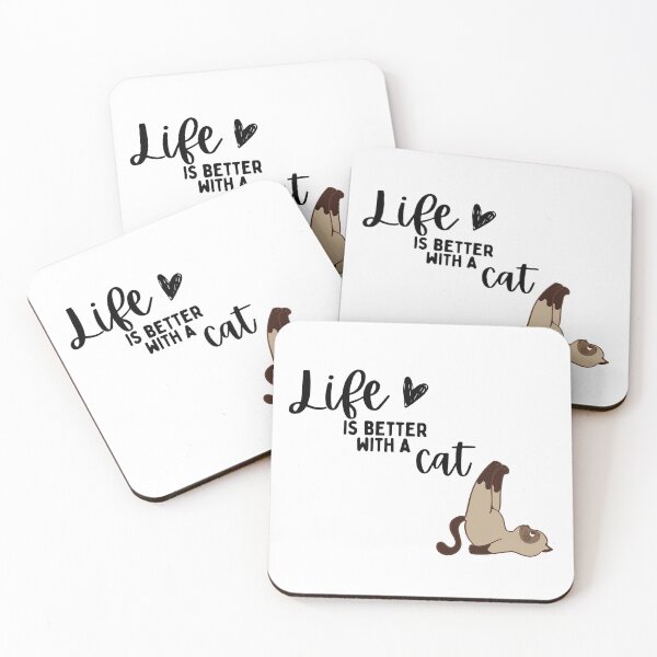 Item preview, Life is better with a cat designed and sold by DesignsByNixi.