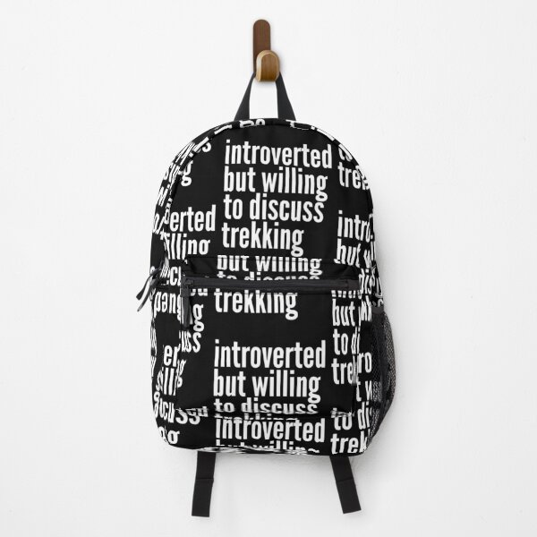 Item preview, Introverted but willing to discuss Trekking designed and sold by SlartybardPOD2.