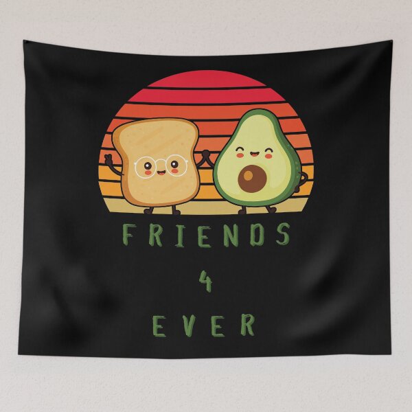 Item preview, Avocado and Toast Friends Forever Avocado Toast Sunset Style designed and sold by RKSDesigns.