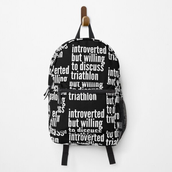 Item preview, Introverted but willing to discuss Triathlon designed and sold by SlartybardPOD2.
