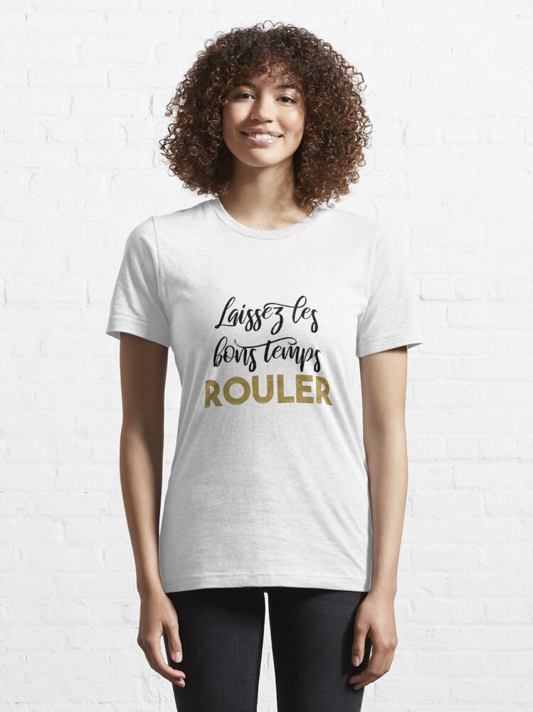 Womens New Orleans Louisiana Laissez Les Bon Temps Rouler Funny V-Neck  T-Shirt