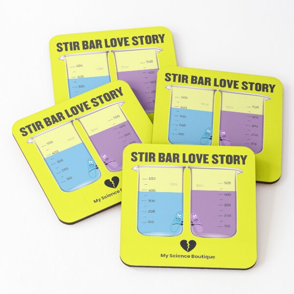 Item preview, Stir Bar Love Story Science Themed Design designed and sold by SCI-Boutique.