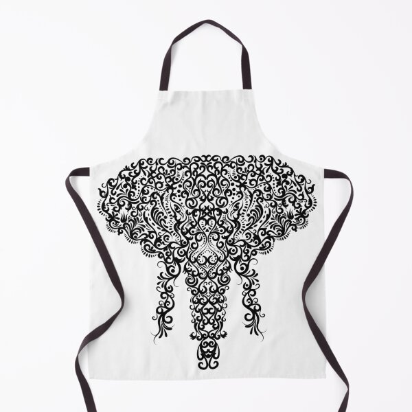 Item preview, Decorative Tribal Filigree Scrollwork Elephant - Black designed and sold by Josh McCann.