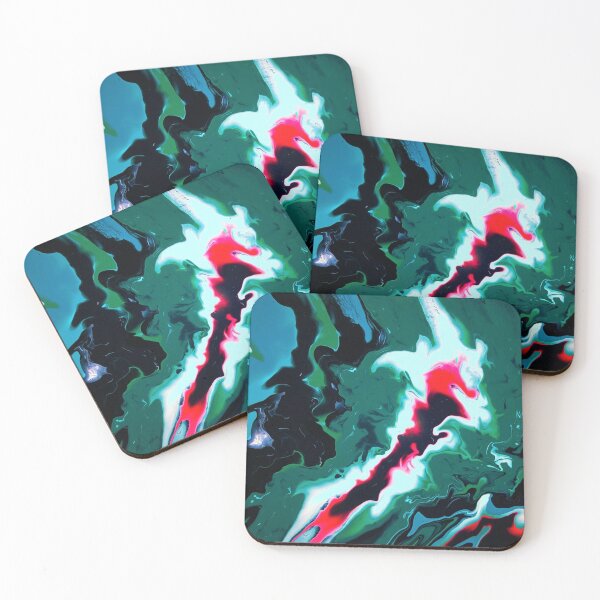 Item preview, Unicorn Shadow abstract acrylic painting designed and sold by Color Splash Gallery.