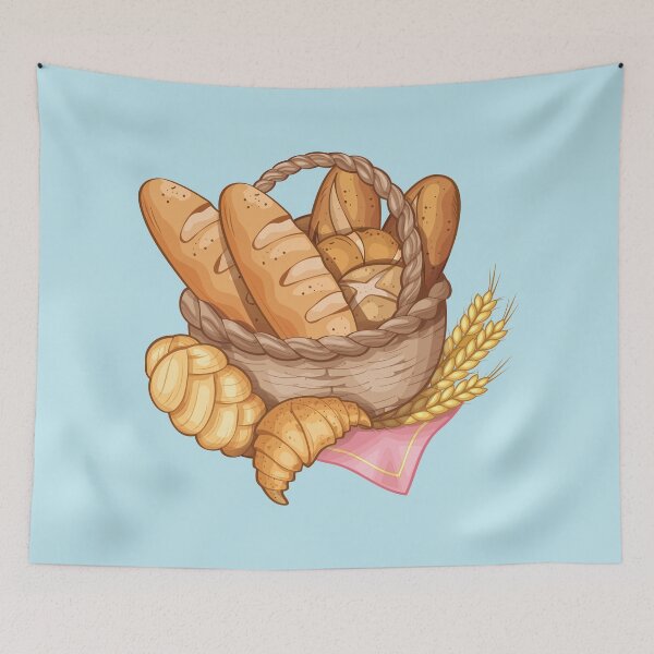 Item preview, Basket Full of Bread designed and sold by Alicia Chee.