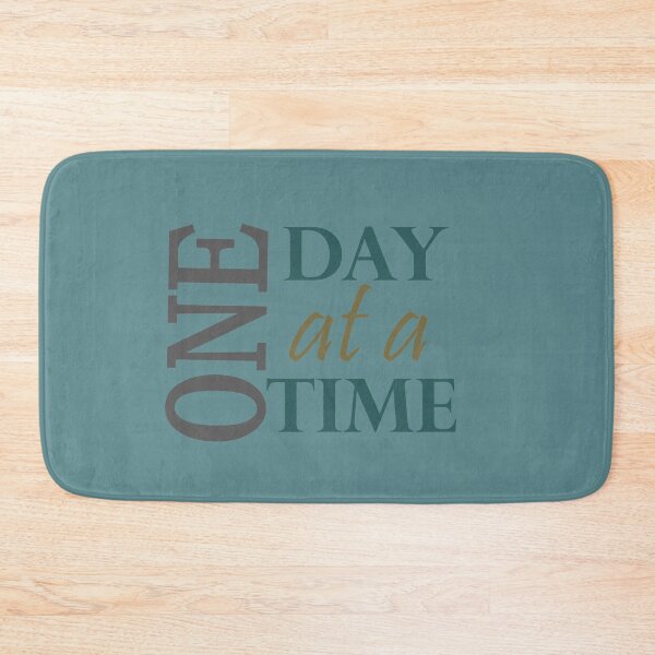 Item preview, One Day at a Time Inspirational Sobriety Slogan   designed and sold by Zen  Goat.