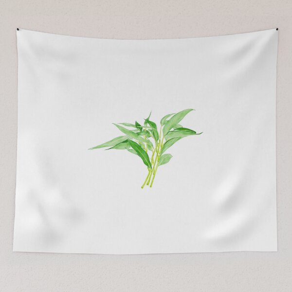 Item preview, Watercolor Illustration of water spinach designed and sold by iswenyi.