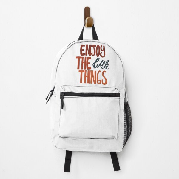 Item preview, Enjoy the little things orange and blue hand lettering designed and sold by sheyenneday.