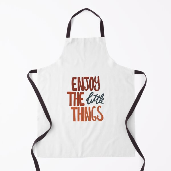 Item preview, Enjoy the little things orange and blue hand lettering designed and sold by sheyenneday.