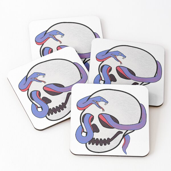 Item preview, Snake and Skull designed and sold by SushiPugCo.