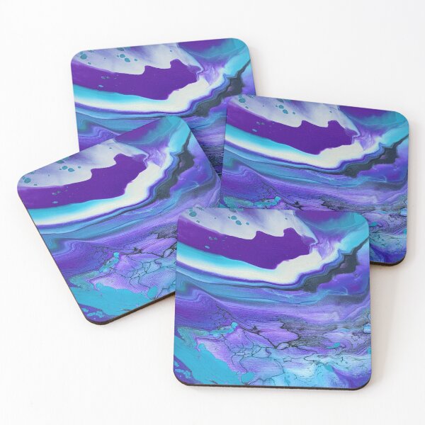 Item preview, Violet Sparkle abstract acrylic painting designed and sold by Color Splash Gallery.