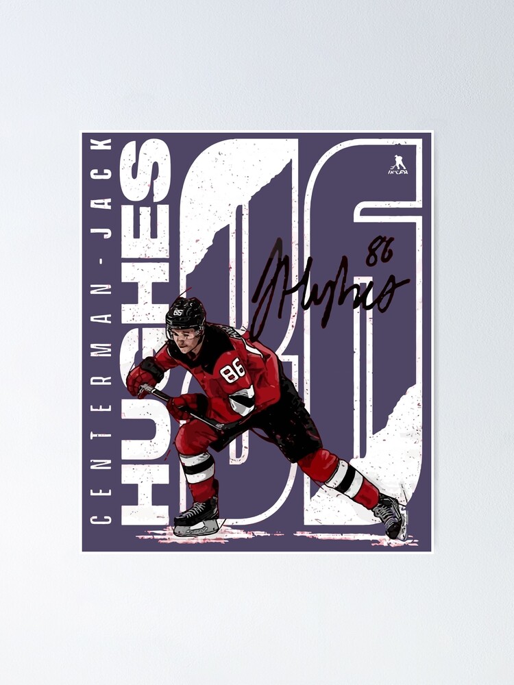 Jack Hughes hockey Poster Style - Jack Hughes - Posters and Art Prints