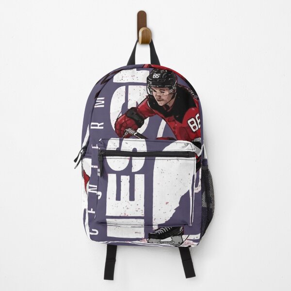 Vista previa del artículo con la obra «Sudadera con capucha de manga larga elástica de Jack Hughes de Nueva Jersey para hockey», diseñado y vendido por MovieTeess.